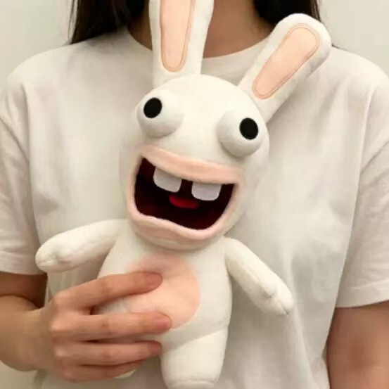 Funny and Crazy Rabbit Plush Toy, Long-Eared Rabbit Doll, Tiktok Version, Toothy Rabbit, Gift for Boyfriend or Girlfriend