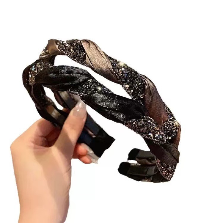 麻花头箍发饰欧美气质百搭防滑带齿发箍精致女孩高级小众设计头箍|undefined