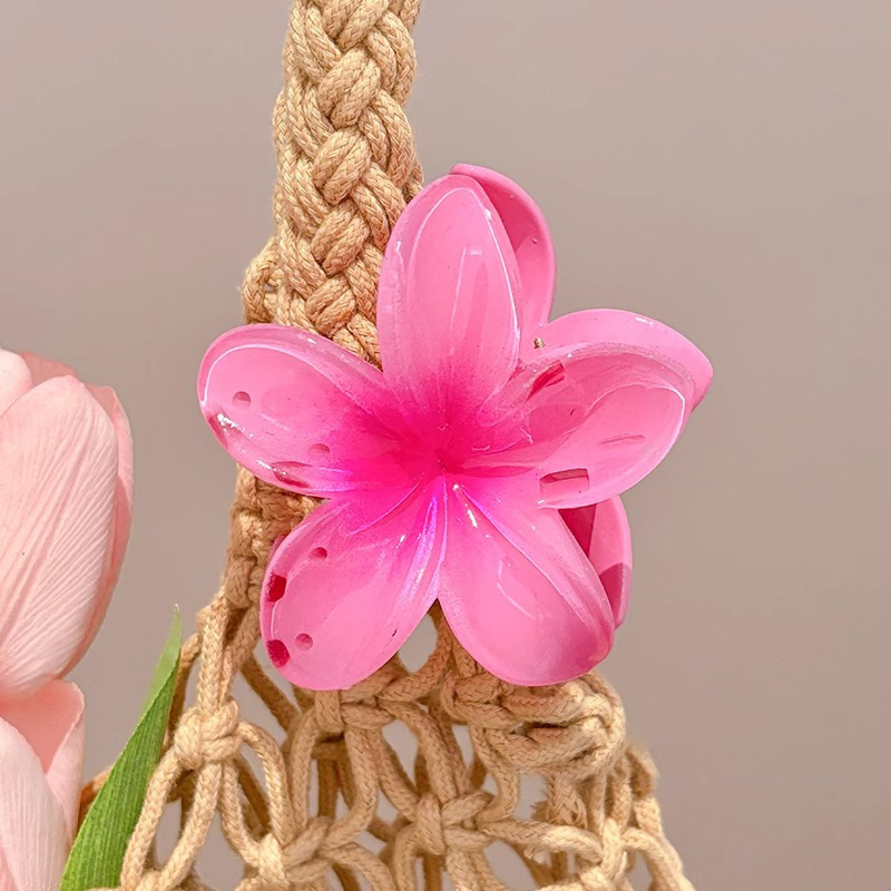 Clip de agarre de flor de plumón de perla, horquilla de flor de alta calidad femenina, horquilla, horquilla, horquilla, horquilla, horquilla, gran clip de tiburón, tocado