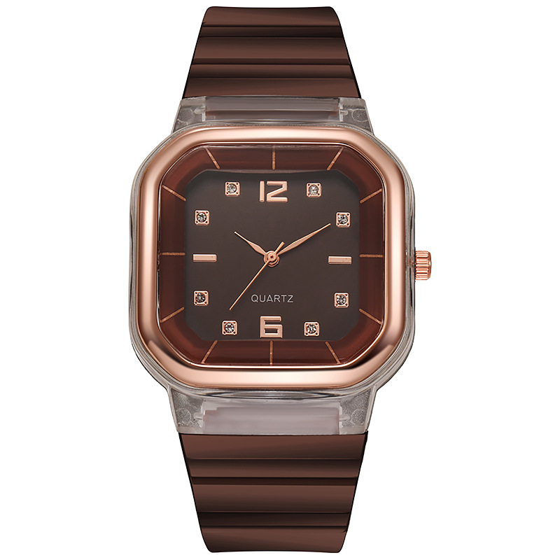 Student Spring/Summer Square Style Children's Silicone Fashion Women's Watch_voghion.com