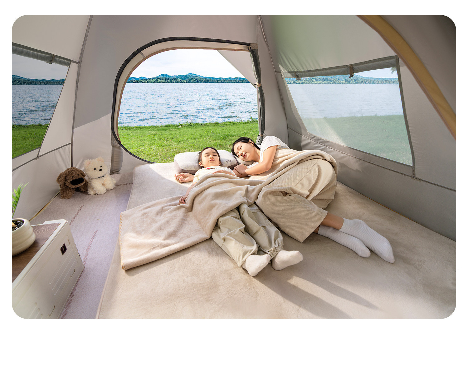 Popular distribution product: Fully automatic, quick-open, no-assembly required, suitable for home use, rainproof, sun-shading, thickened tent set for beach and camping
