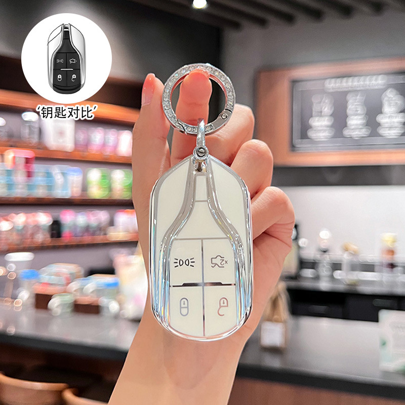 [실버 엣지 화이트] 싱글 쉘 + 다이아몬드 반지