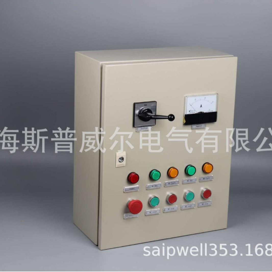 污水处理电源启动控制箱 马达电磁启动电源箱 户外水泵控制启动箱