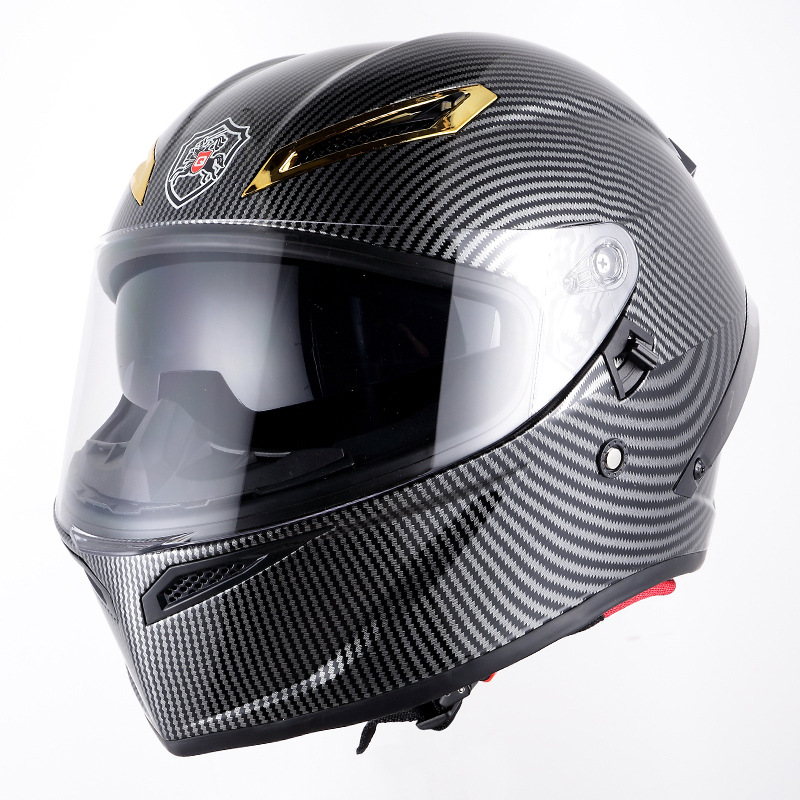 Casco de equitación motocicleta hombres cuatro estaciones universal doble lente grande cola casco Bluetooth motocicleta Caballero expuesto casco completo