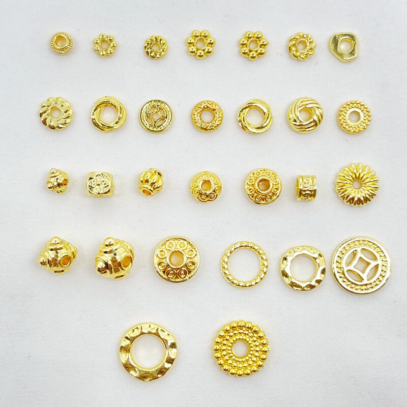 18k/14k gold color-preserving spacer snowflake torso hollow flower cap handmade DIY accessories beaded accessories beaded holder 18k/14k gold color-preserving spacer snowflake torso hollow flower cap handmade DIY accessories beaded accessories beaded holder