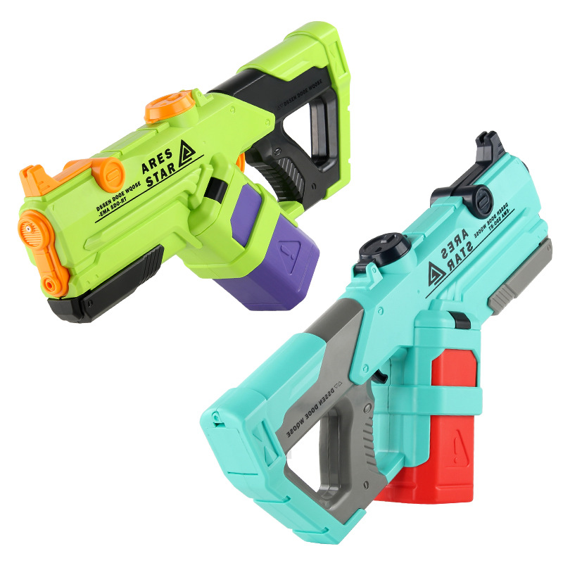 Pistola de agua de espacio transfronterizo eléctrico continuo pelo verano pistola de agua de extracción de alta presión verano interior y exterior juguetes de agua