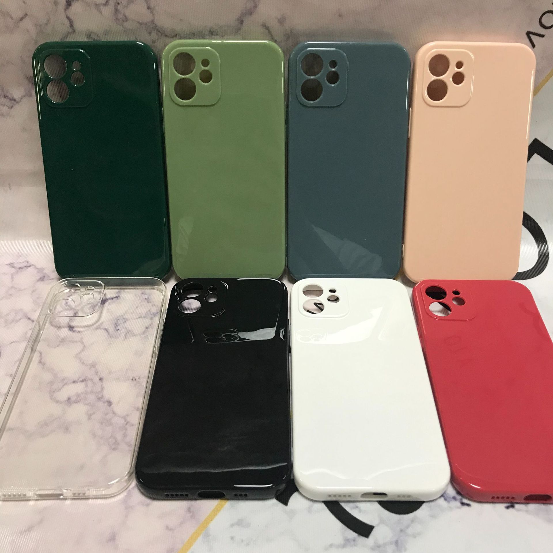 适用秒变12 1.2MM直边精孔素材 苹果全系 电镀彩绘 手机壳 保护套|ms