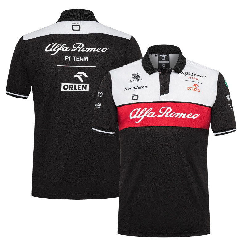 クロスボーダーF1レース新型ボタンPOLOシャツオートバイ服マウンテンバイク通気速干半袖POLOメンズかっこいい|undefined