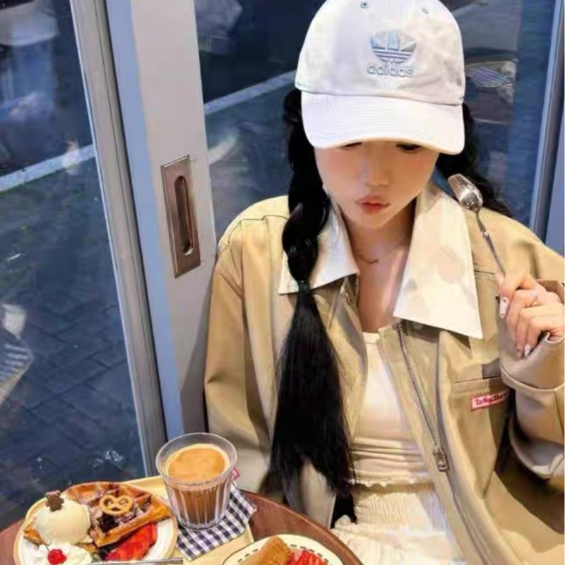 三叶草阿迪时尚百搭鸭舌帽防晒遮阳棒球帽男女同款棒球帽纯色潮牌|undefined