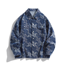 2025秋款男士衬衫外套美式潮牌男女情侣衬衫ins翻领夹克