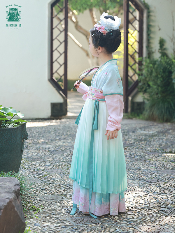 2025秋季新款儿童汉服中国风女宝连衣裙仙气长袖公主裙古装演出服|undefined