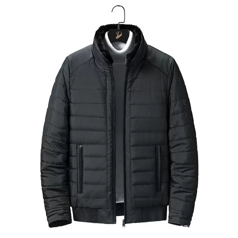 外贸工厂定制商务棉服新款中老年人冬季外套男士爸爸棉衣冬装