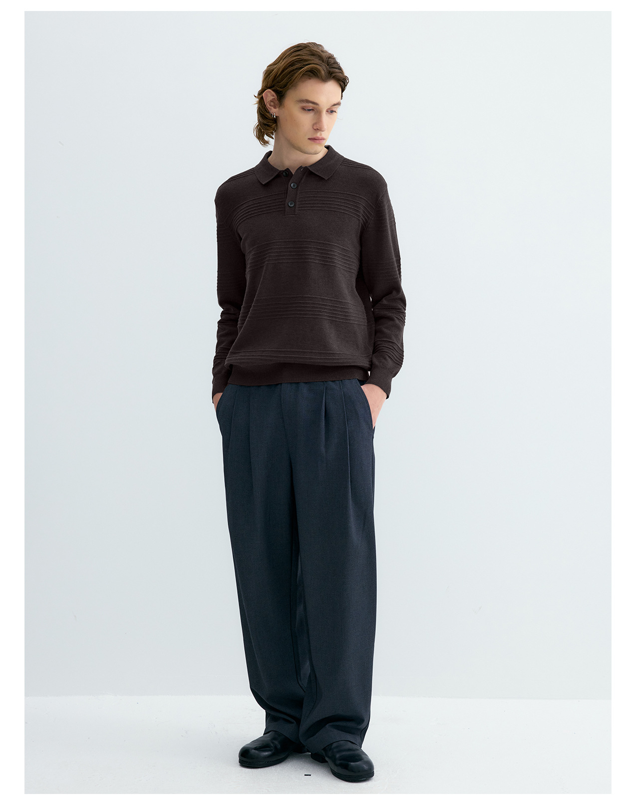 UNF Jacquard 250g Knit Polo