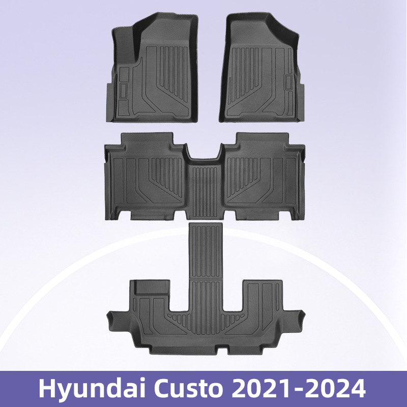Aplicable a Hyundai Custo2021 - 2024 combustible 3D todo el tiempo material TPE almohadilla para los pies almohadilla del maletero