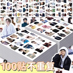 韓国seventeen男団スター100枚かわいいハンサムな顔写真シール装飾携帯ケースipad貼り絵