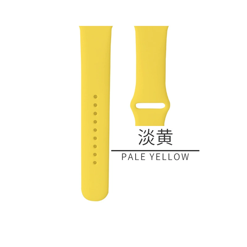 Silicone watch strap (Apple compatible), generations 1–9/SE, standard & extended, multiple colors