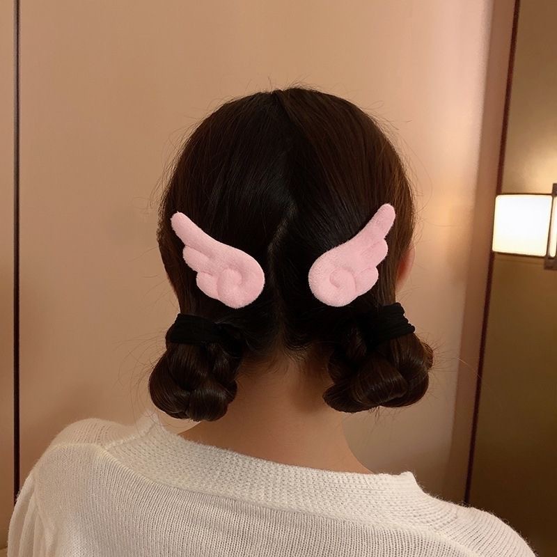 Peludo ángel ala clip de cabello mágico japonés Xiao Sakura Xie Anran con el mismo lindo pequeño tocado fresco empujado