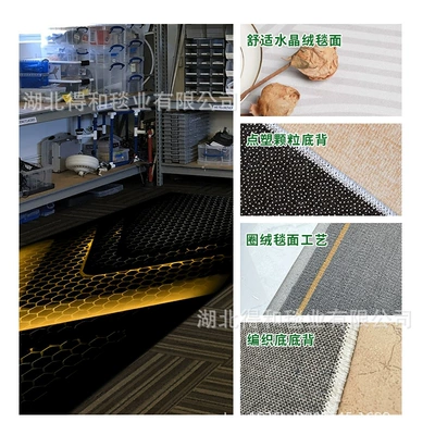 Cross-Border Motorcycle Floor Mats with Custom Logo Pattern, Non-Slip and Dirt-Resistant, Motorcycle Display Carpet, Factory Direct Sales, Crystal Velvet (Avtomobil döşəmə paspasları) - crystal-velvetdotted-bottom-large-quantity-good-price-80200cm