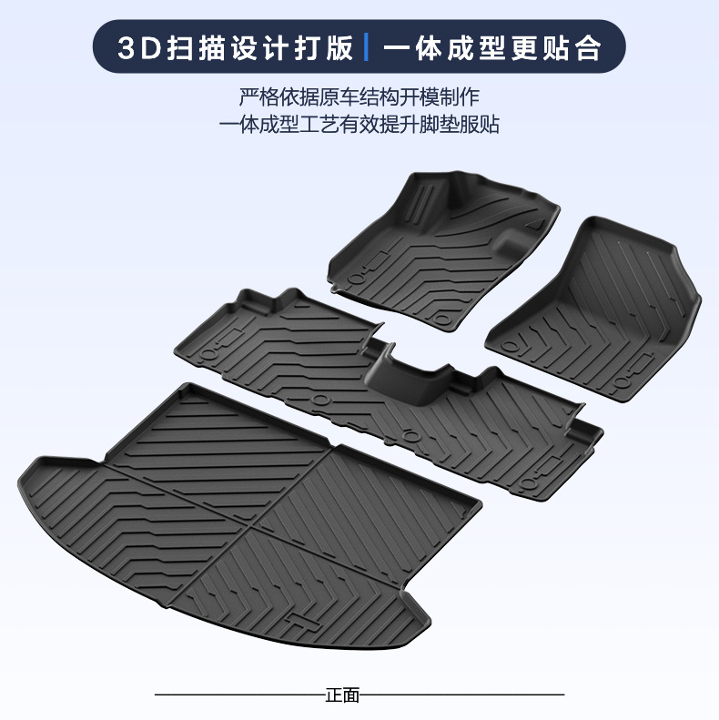 Suitable for Changan Cs75Plus Floor Mats, Environmentally Friendly Tpe Car Trunk Mat Accessories, Full Coverage Car Floor Mats