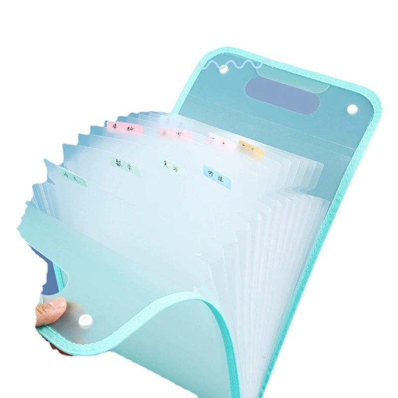 Morandi Student A4 Портативная вертикальная сумка для органов учебные канцелярские принадлежности тестовая бумага для хранения данных 13-коробочная папка