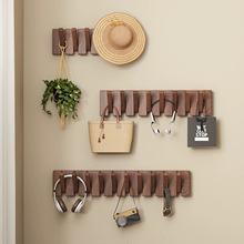 钢琴键挂衣架进门口入户玄关挂衣钩壁挂墙上衣服帽挂钩实木衣帽架