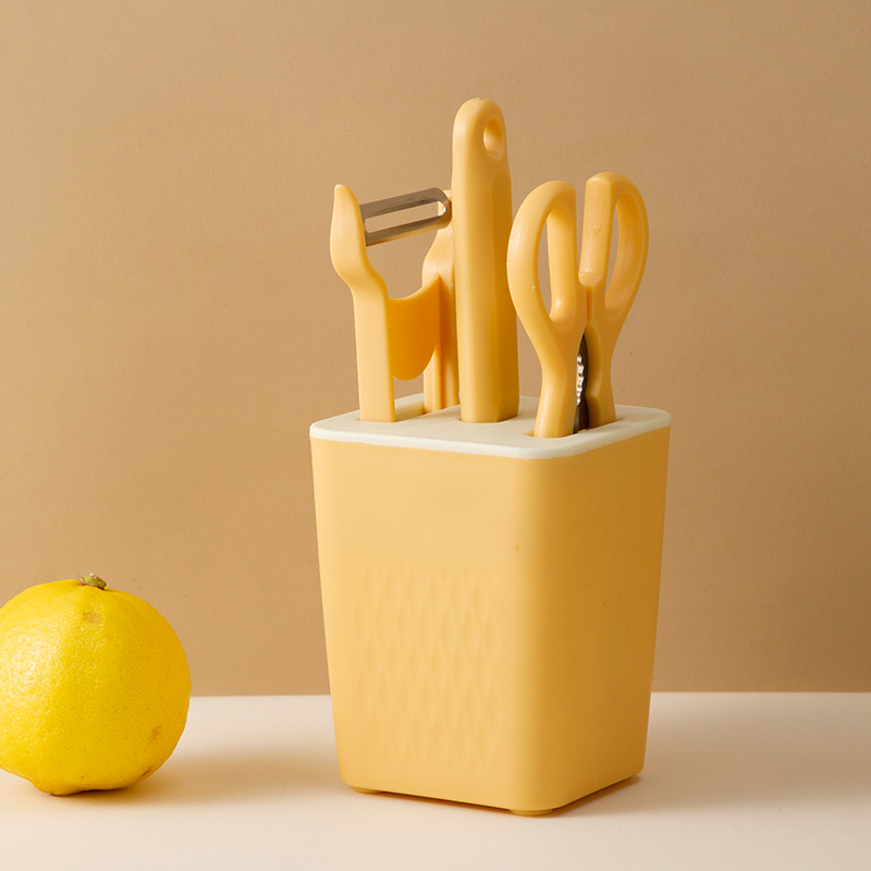 노란색 주방 도구(4개 세트)