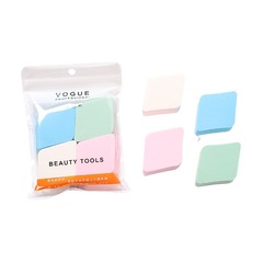 [4 Color Bags] Diamond Powder Puff Non-latex Powder Puff Wet and Dry Air Cushion BB Cream Foundation Makeup Tool