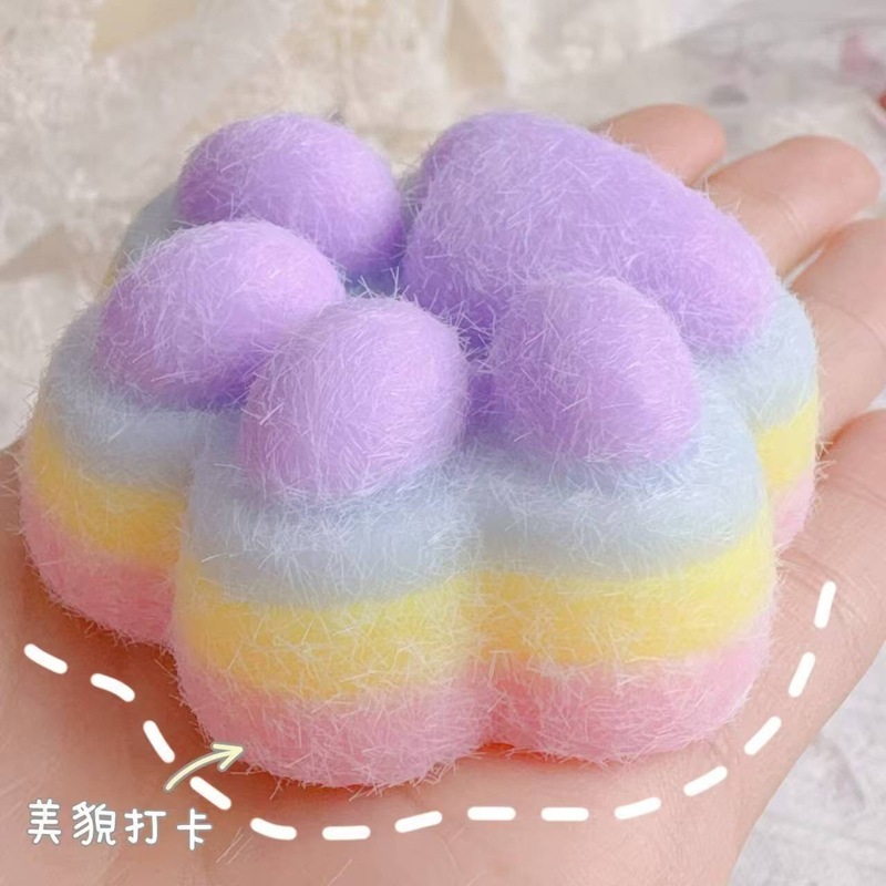 模擬食品玩具ブルーベリースフレープニッピング2色キャラメルプリンクリームケーキ高価値スローリバウンドおもちゃ|undefined