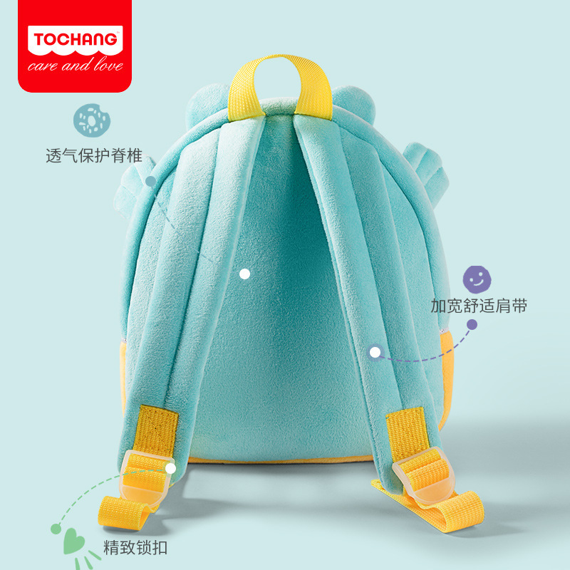 Nuevo estilo lindo 3D tridimensional felpa dibujos animados animal niños mochila para hombres y mujeres bolsa de juguete mochila escolar de jardín de infantes