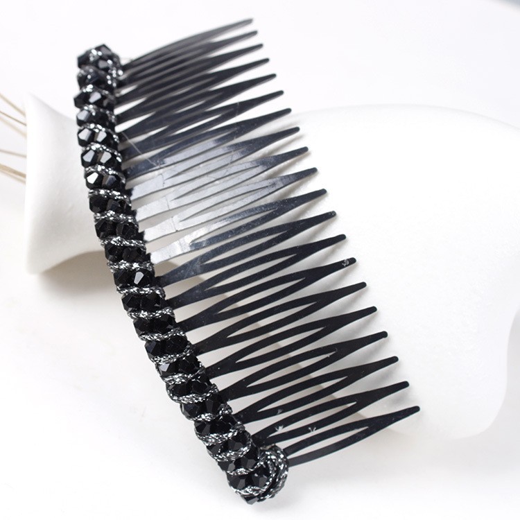 Women's Simple Style Geometric Plastic Rhinestones Insert Comb display picture 7