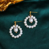 Jewelry, organic hypoallergenic earrings from pearl handmade