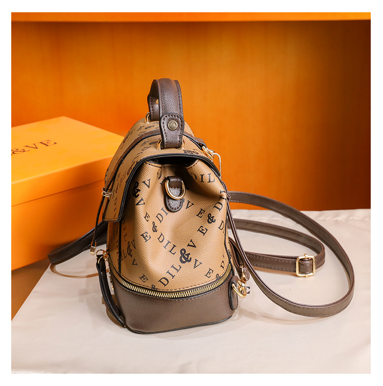 Yeni Omuz Çantası Kadın Moda Baskı Desenli Çok Yönlü Kız Öğrenci Japon Kore Okul Çantası Büyük Kapasiteli Küçük Sırt Çantası_voghion.com