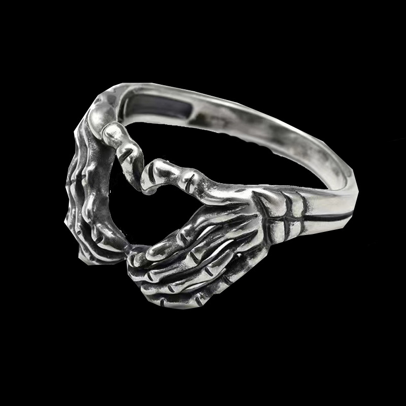 1 Piece Fashion Skull Titanium Steel Plating Unisex Rings display picture 3