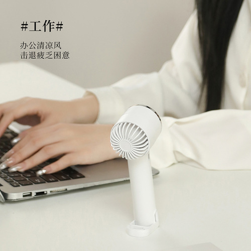 2024 New Cross-border Semiconductor Cooling Fan Outdoor Portable Digital Handheld Small Fan USB Charging Silent