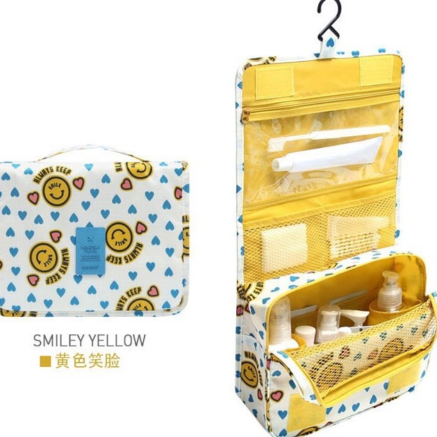 Bolsa de lavado de gancho de viaje grueso impermeable Bolsa de cosméticos multifuncional Bolsa de almacenamiento de ocio Bolsa de lavado Bolsa de almacenamiento personalizada