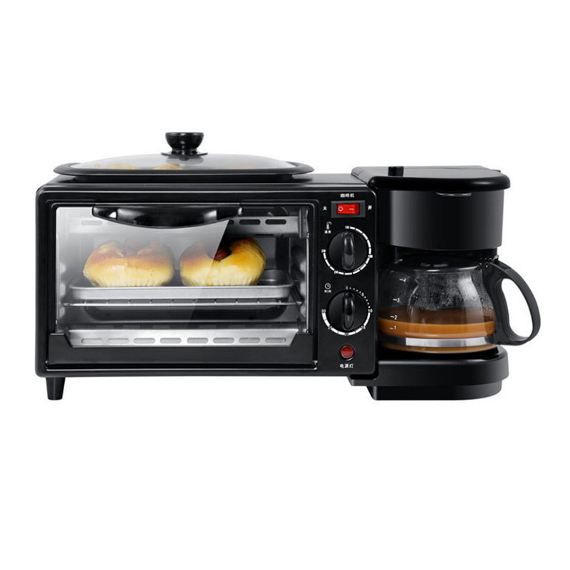 European Foreign Trade Breakfast Machine Three-In-One Multi-Function Toaster Cross-Border Baking Steam Oven Source Manufacturer Direct Sales