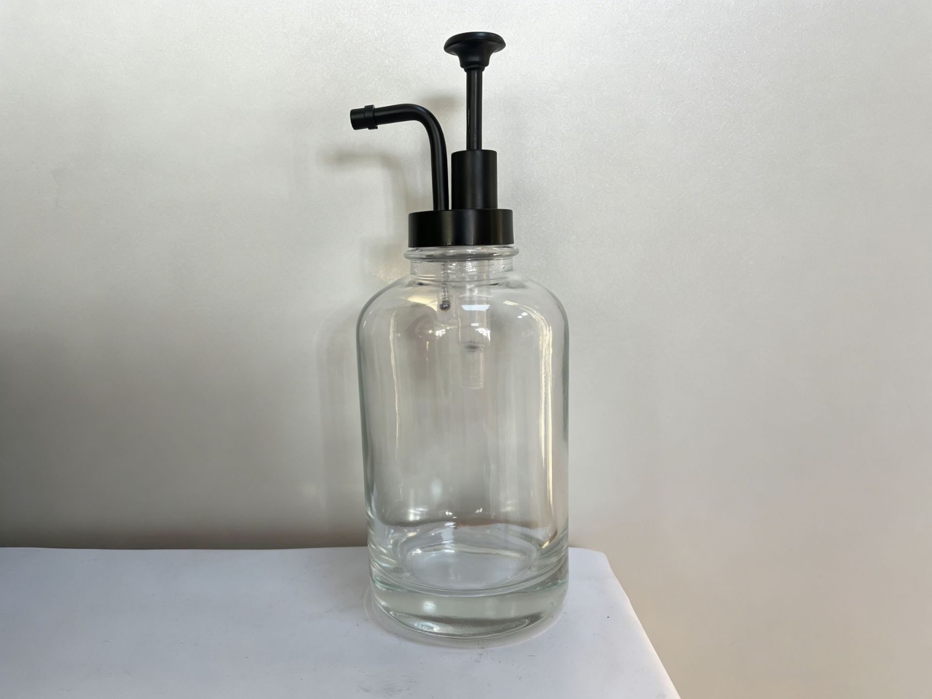 Amazon transfronterizo botellas de vidrio transparente botellas vacías de baño botellas de cosméticos de gel de baño