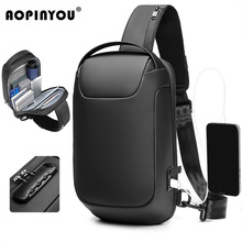 工厂批发胸包商务单肩包小包户外轻便运动斜跨包男士包包高级感