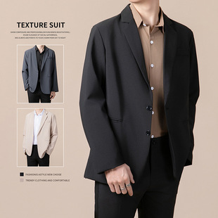 New Suit Jacket Men's Autum Men's Korean Style Trendyy Business Versatile Hong Kong Style Handsome Casual Suit Jacket