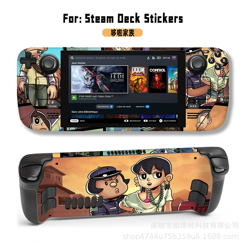 Подходит для наклейки Steam Deck, наклейка на Steam Deck Patch, Steam Panda, вручную, персональный пиксель