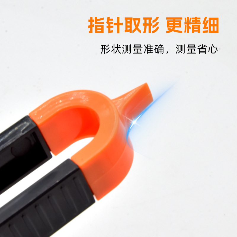 万能多機能シェーバー円弧異形木工線引きタイル輪郭不規則ゲージ工具弧度定規|undefined