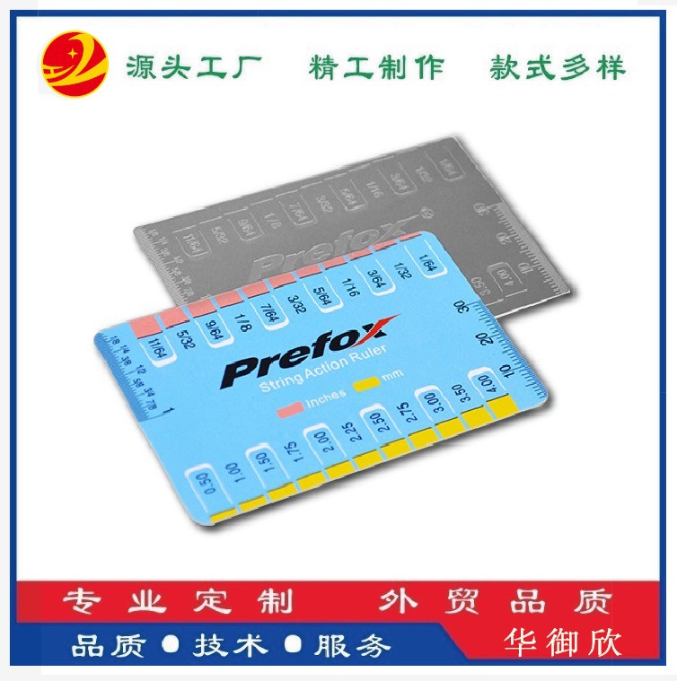 85*54*0.76mmprefox 플라스틱 스트링 높이 피치 캘리퍼스