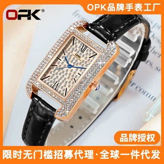 一件代发OPK品牌手表爆款热销优雅复古镶钻款石英表女士手表女表