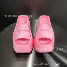 大王厚底踩屎感拖鞋女外穿2025新款松糕底小个子增高懒人凉拖鞋