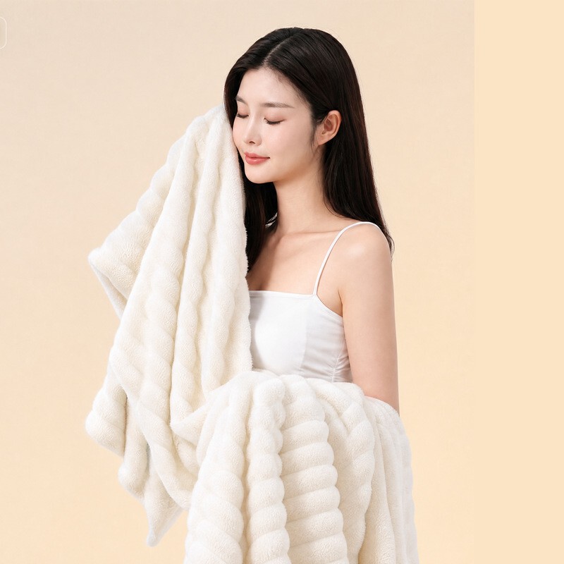 Women's Bath Towel, Absorbent, Quick-Drying, Lint-Free, Extra-Large, Thickened, Coral Fleece Hair Drying Cap, Household Bath Towel Women's Bath Towel, Absorbent, Quick-Drying, Lint-Free, Extra-Large, Thickened, Coral Fleece Hair Drying Cap, Household Bath Towel