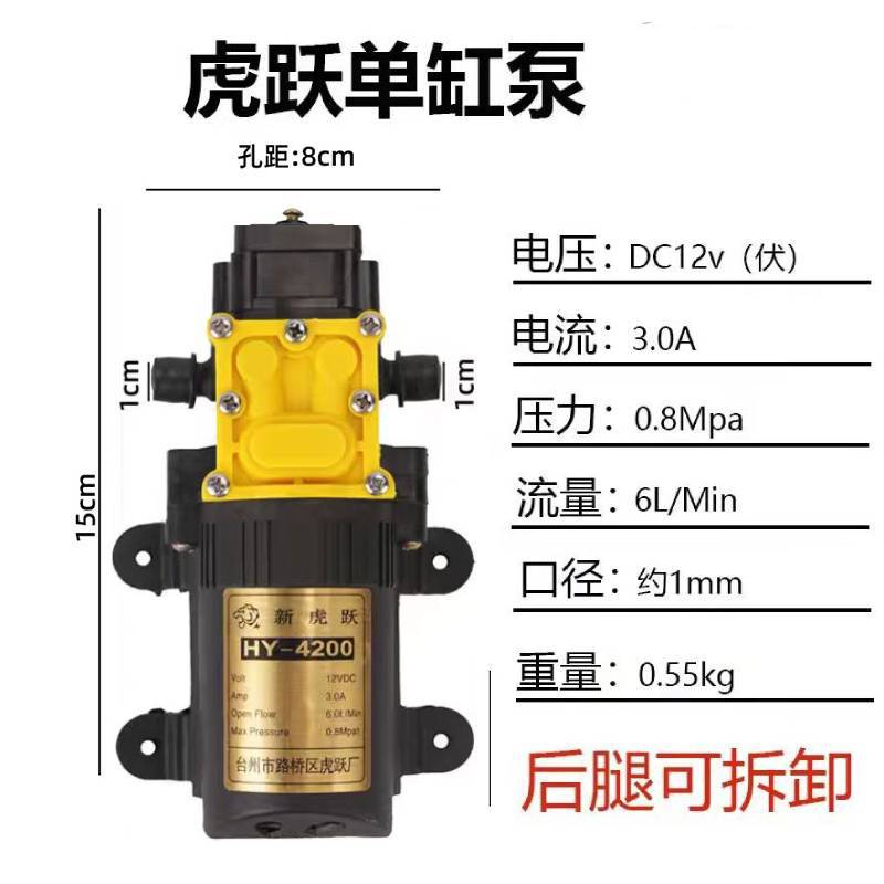 Pulverizador eléctrico agrícola bomba de agua bomba de diafragma 12V pulverizador de alta potencia bomba de agua especial bomba de agua eléctrica de alta presión