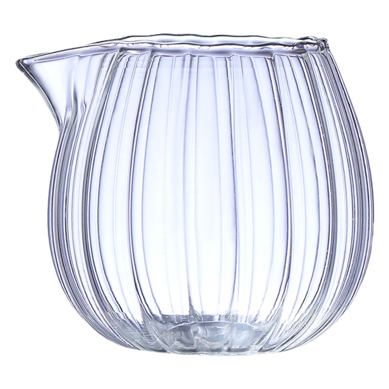 Collection of hand-made glass milk cup milk jar coffee milk dispenser small mini 15cc stripes 100ml water droplets 50ml