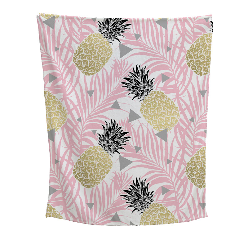 El Comercio exterior super suave manta de franela plegable manta de aire acondicionado edredón manta siesta fábrica directa de una sola cara de impresión digital Manta