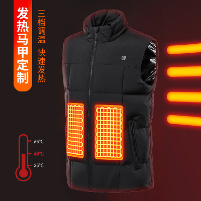 Cross border intelligence Fever clothes Vest usb keep warm Cotton electrothermal vest heating physiotherapy Fever clothes Vest