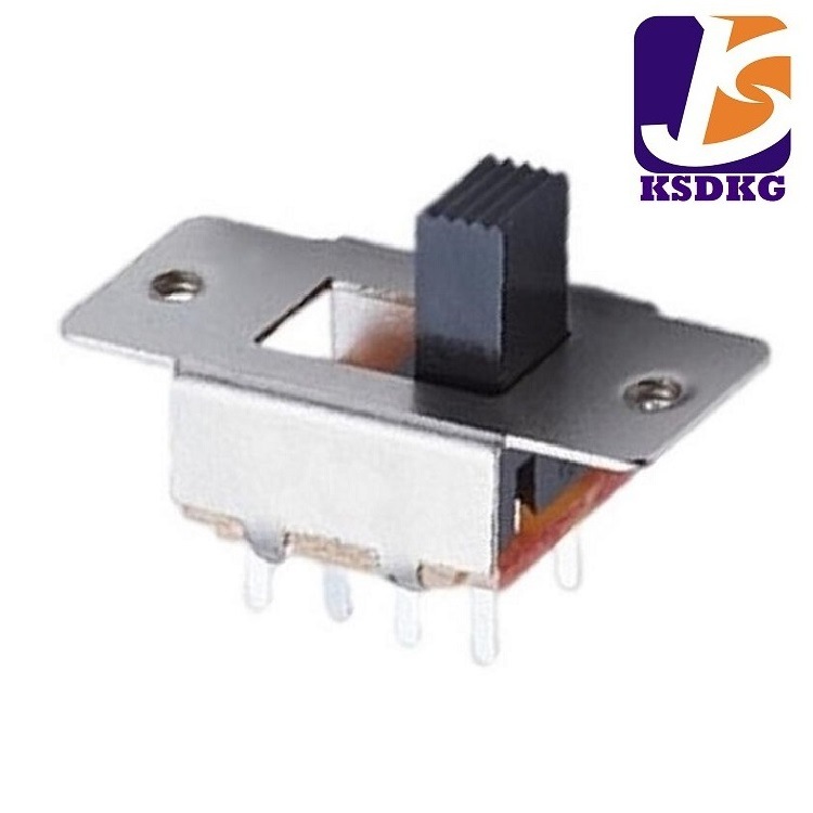 厂家滑动开关批发 2段拨动开关2P2T  仪表设备2档滑动开关